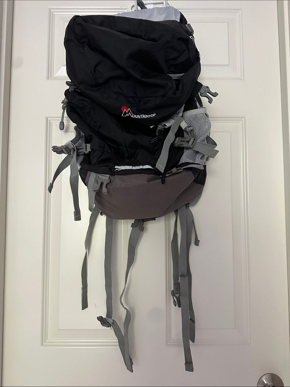 Black and Gray Hiking Backpack - Men